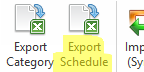 Export Schedule